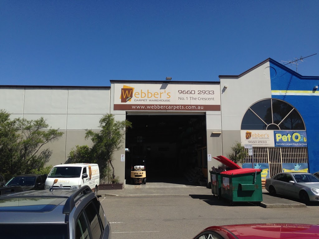 Webbers Carpet Warehouse | home goods store | 1 The Crescent, Annandale NSW 2038, Australia | 0296602933 OR +61 2 9660 2933