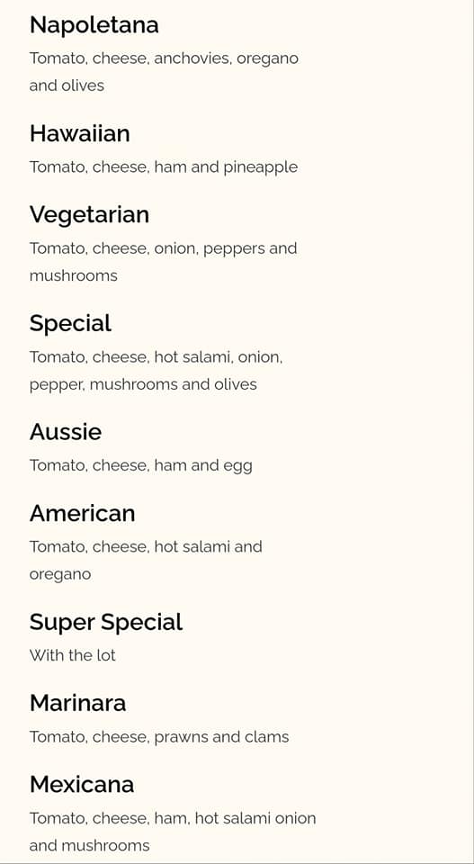 Brunos Pizza and Pasta | 124 Clyde Rd, Bannockburn VIC 3331, Australia | Phone: 0428 334 073