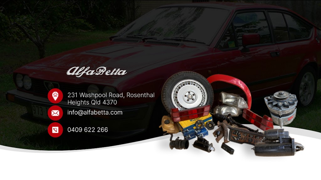 Alfa Betta | car repair | 231 Washpool Rd, Rosenthal Heights QLD 4370, Australia | 0409622266 OR +61 409 622 266