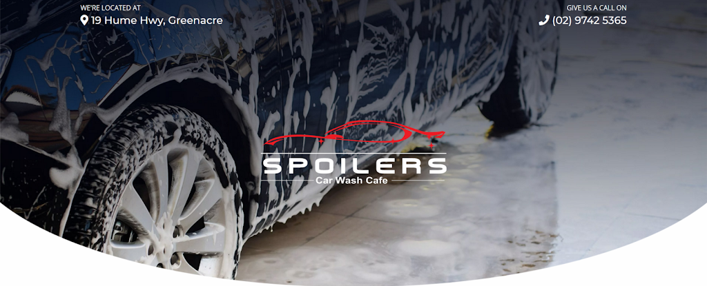 Spoilers Car Wash | car wash | 19 Hume Hwy, Greenacre NSW 2190, Australia | 0297425365 OR +61 2 9742 5365