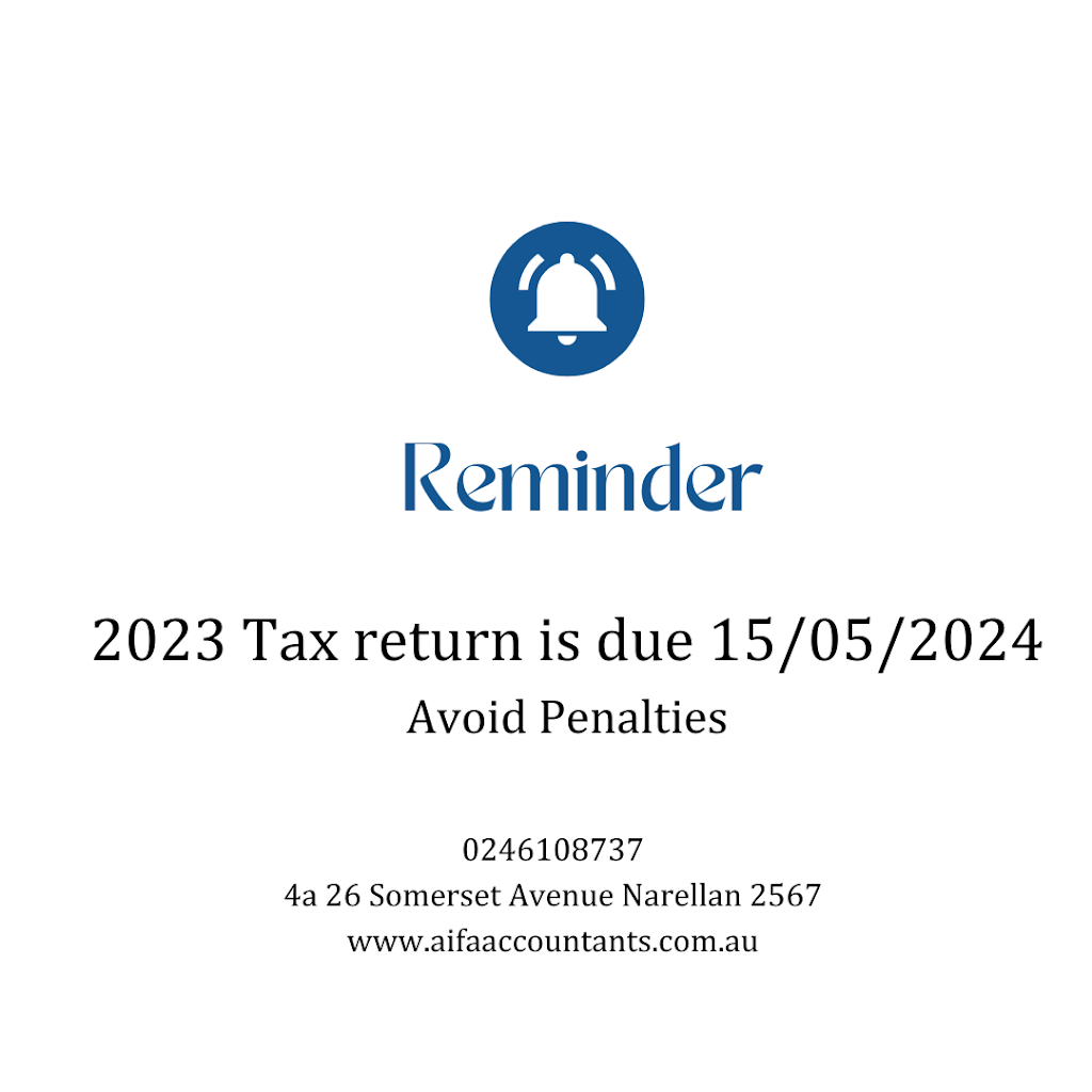 AIFA Accountants | Unit 4/26 Somerset Ave, Narellan NSW 2567, Australia | Phone: (02) 4610 8737