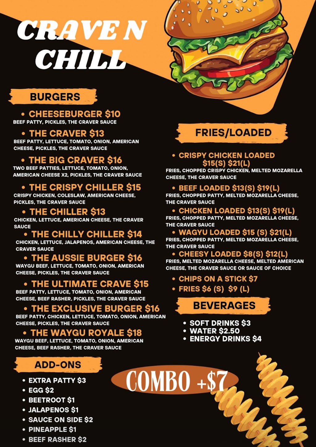 Crave N Chill | 3 Centaurus Dr, Hinchinbrook NSW 2168, Australia | Phone: 0451 024 902