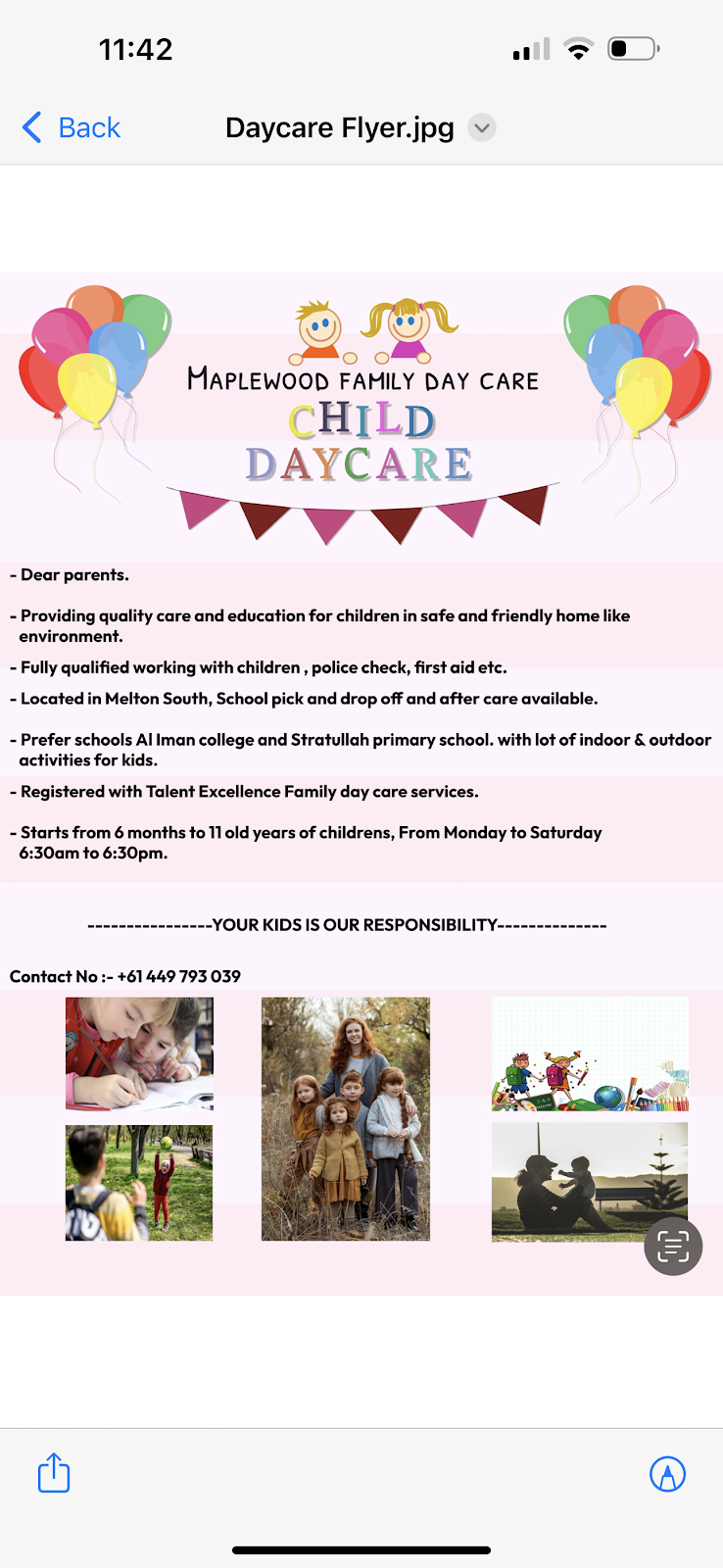 Maplewood day care | point of interest | 18 Hawkestone St, Melton South VIC 3338, Australia | 0449793039 OR +61 449 793 039