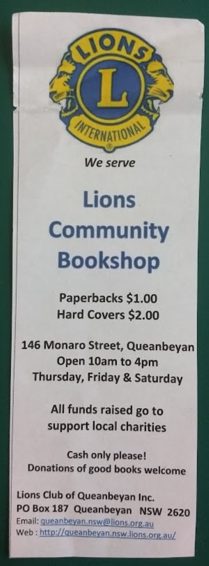 Lions Community Bookshop | home goods store | 146 Monaro St, Queanbeyan NSW 2620, Australia
