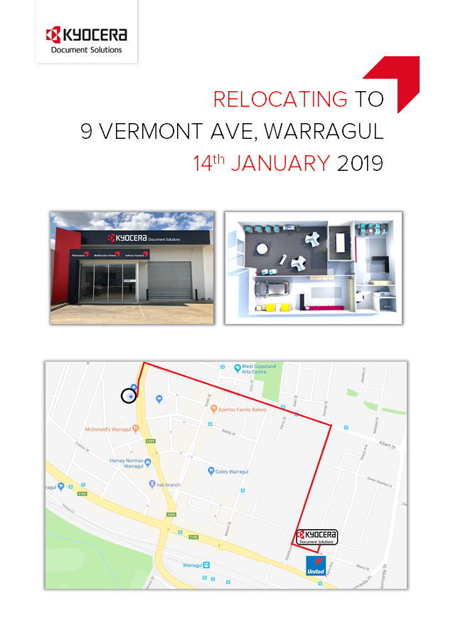 Kyocera Document Solutions S.E. Vic | 9 Vermont Ave, Warragul VIC 3820, Australia | Phone: (03) 5624 5800