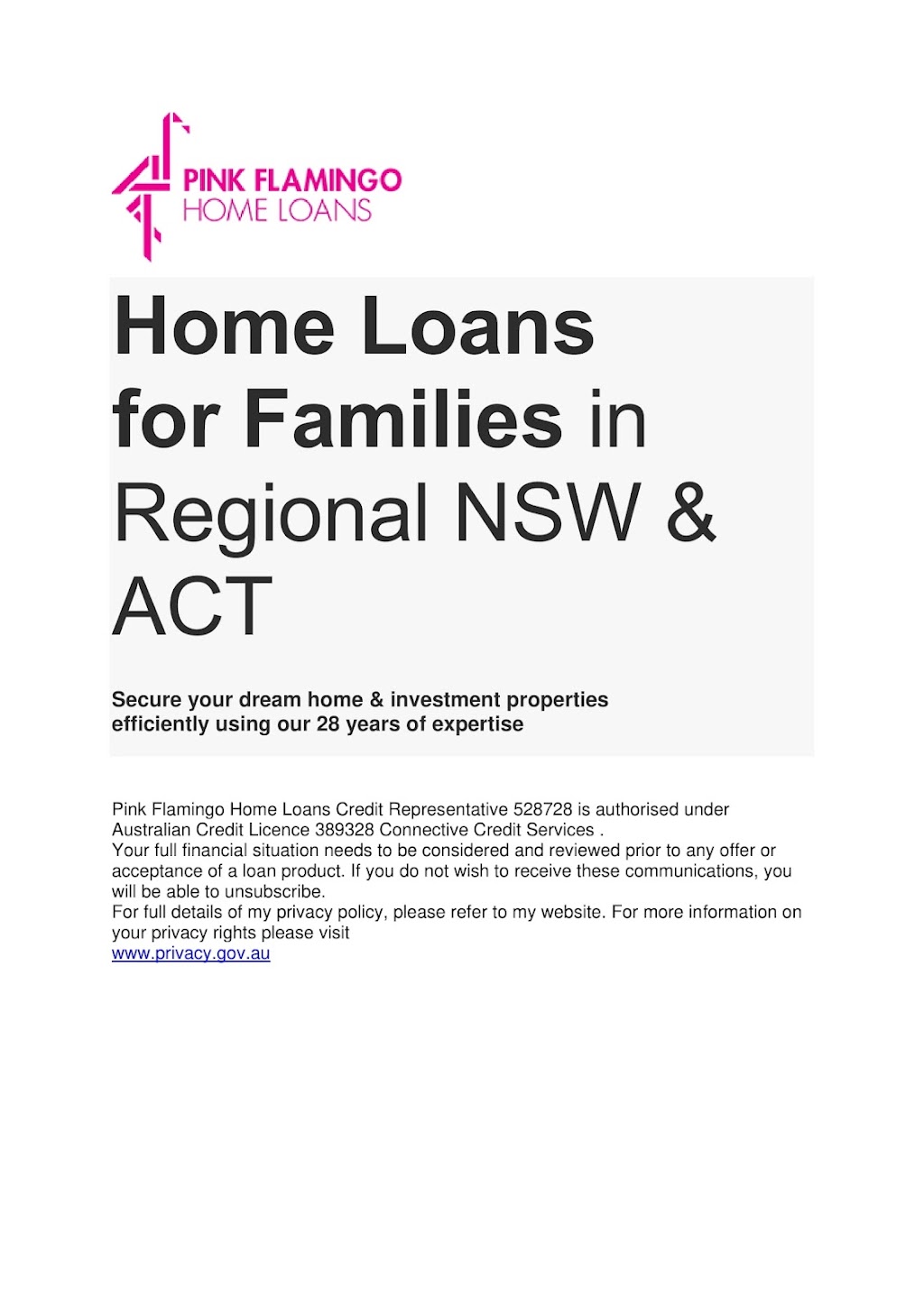 Pink Flamingo Home Loans | 49 Toallo St, Pambula NSW 2549, Australia | Phone: 0417 075 007