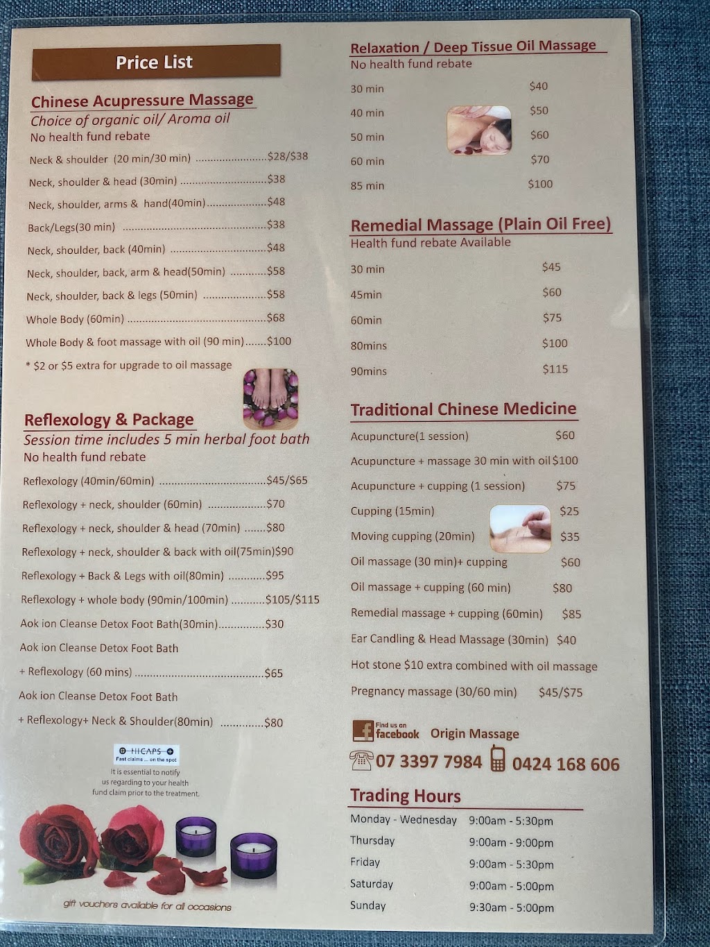 Origin Massage | Shop 6/700 Logan Rd, Greenslopes QLD 4120, Australia | Phone: (07) 3397 7984