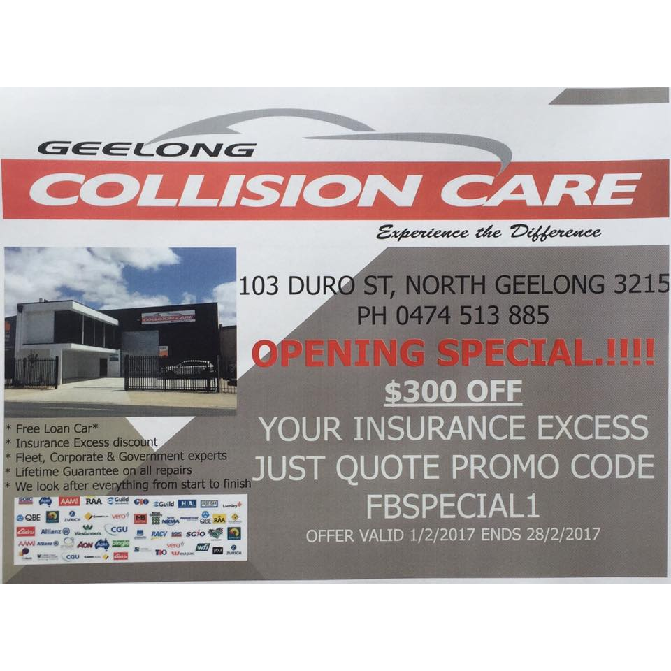 Geelong Collision Care Pty Ltd | car repair | 103 Douro St, North Geelong VIC 3215, Australia | 0352721897 OR +61 3 5272 1897