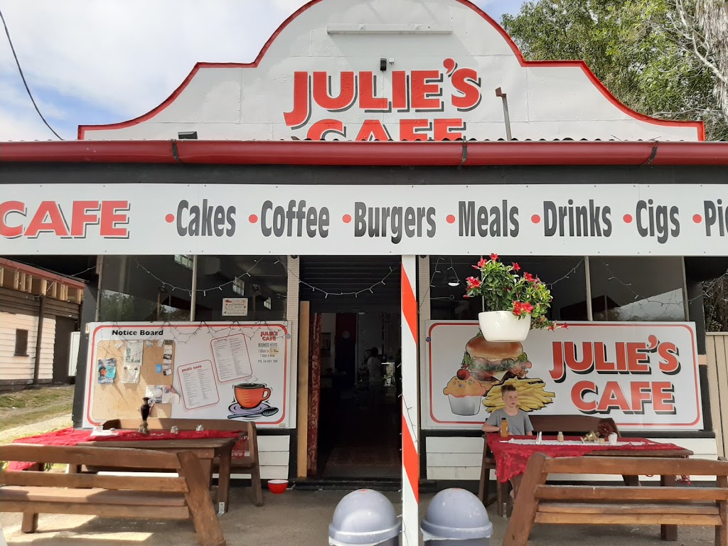 Julies Cafe | cafe | 15 Bligh St, Kilkivan QLD 4600, Australia | 0754031789 OR +61 7 5403 1789