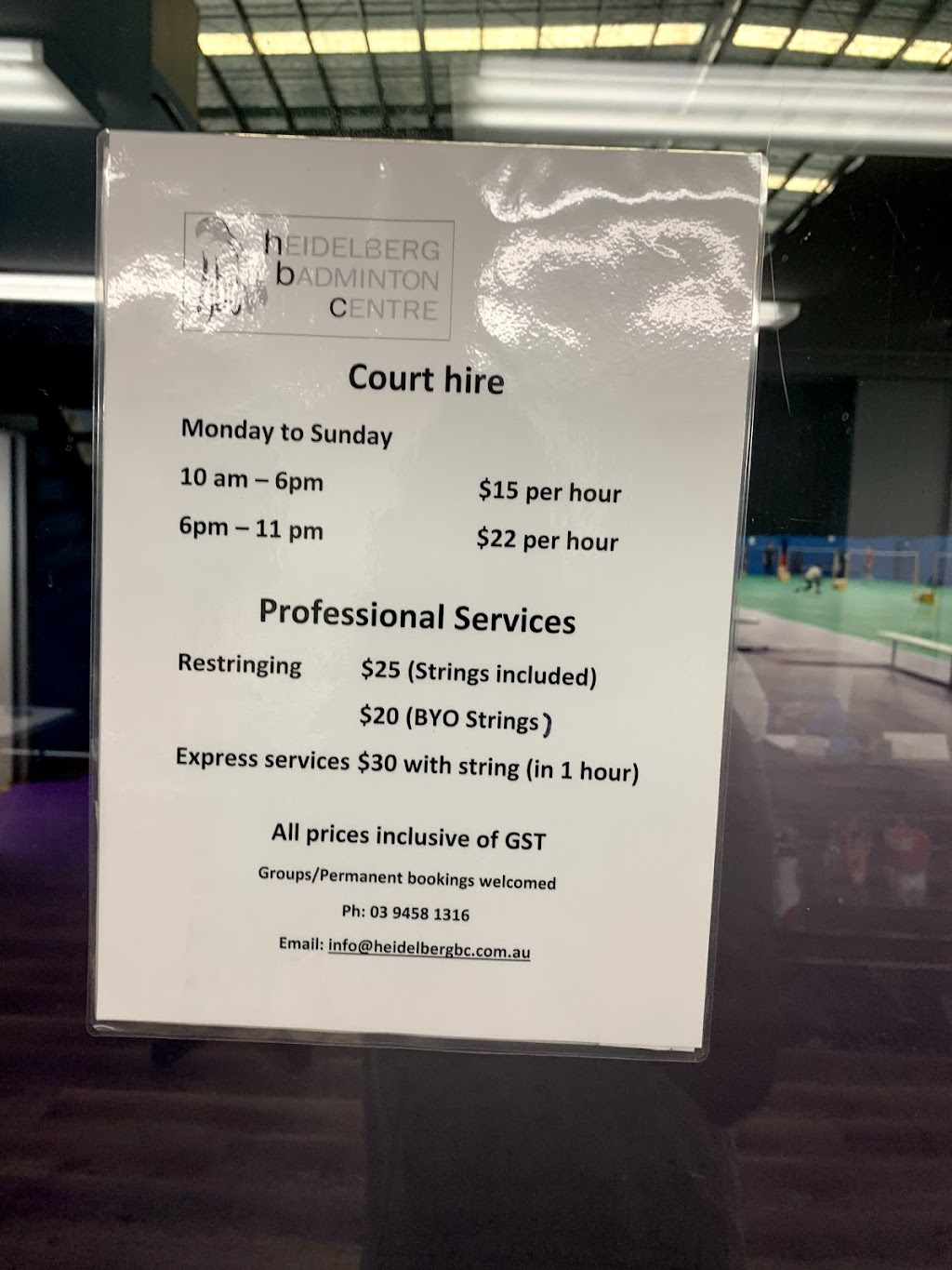 Heidelberg Badminton Centre | Northern Road entrance on, 661 Waterdale Rd, Heidelberg West VIC 3081, Australia | Phone: (03) 9458 1316