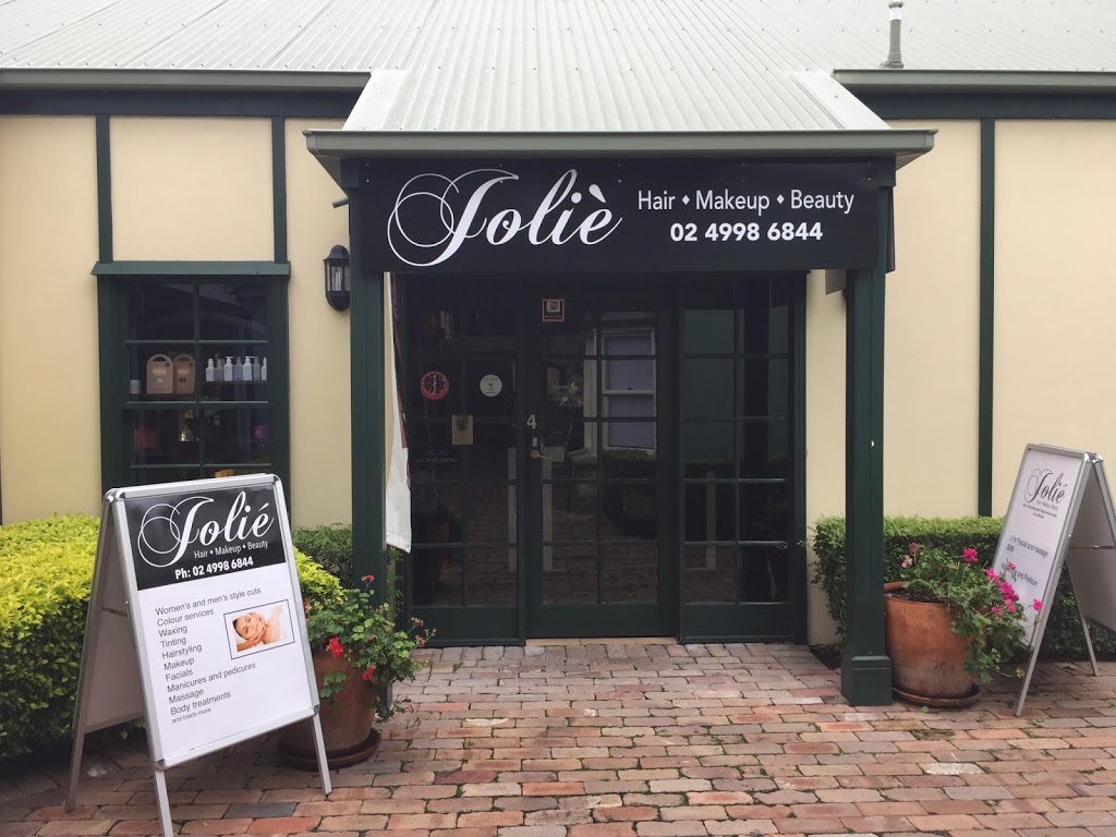 Jolie Hair Makeup Beauty | Shop 4, Hunter Valley Gardens Village, Broke Road, Pokolbin NSW 2320, Australia | Phone: (02) 4998 6844