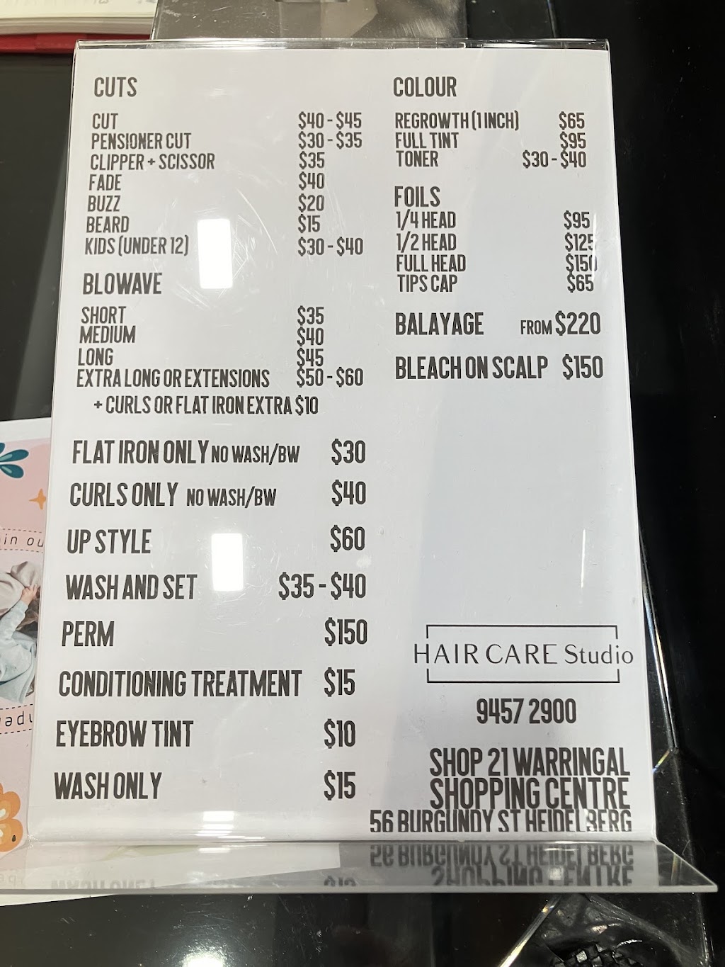 Hair Care Studio | 56 Burgundy St, Heidelberg VIC 3084, Australia | Phone: (03) 9457 2900