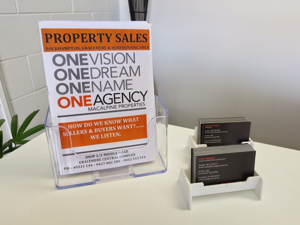 One Agency MacAlpine Properties | real estate agency | 2/19 Lawrie St, Gracemere QLD 4702, Australia | 0749331144 OR +61 7 4933 1144