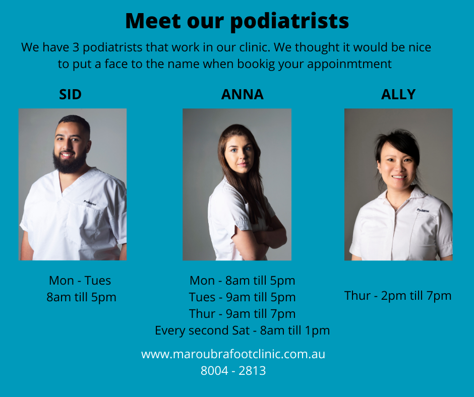 Maroubra Foot Clinic | Shop 10/3 Meagher Ave, Maroubra NSW 2035, Australia | Phone: (02) 8004 2813