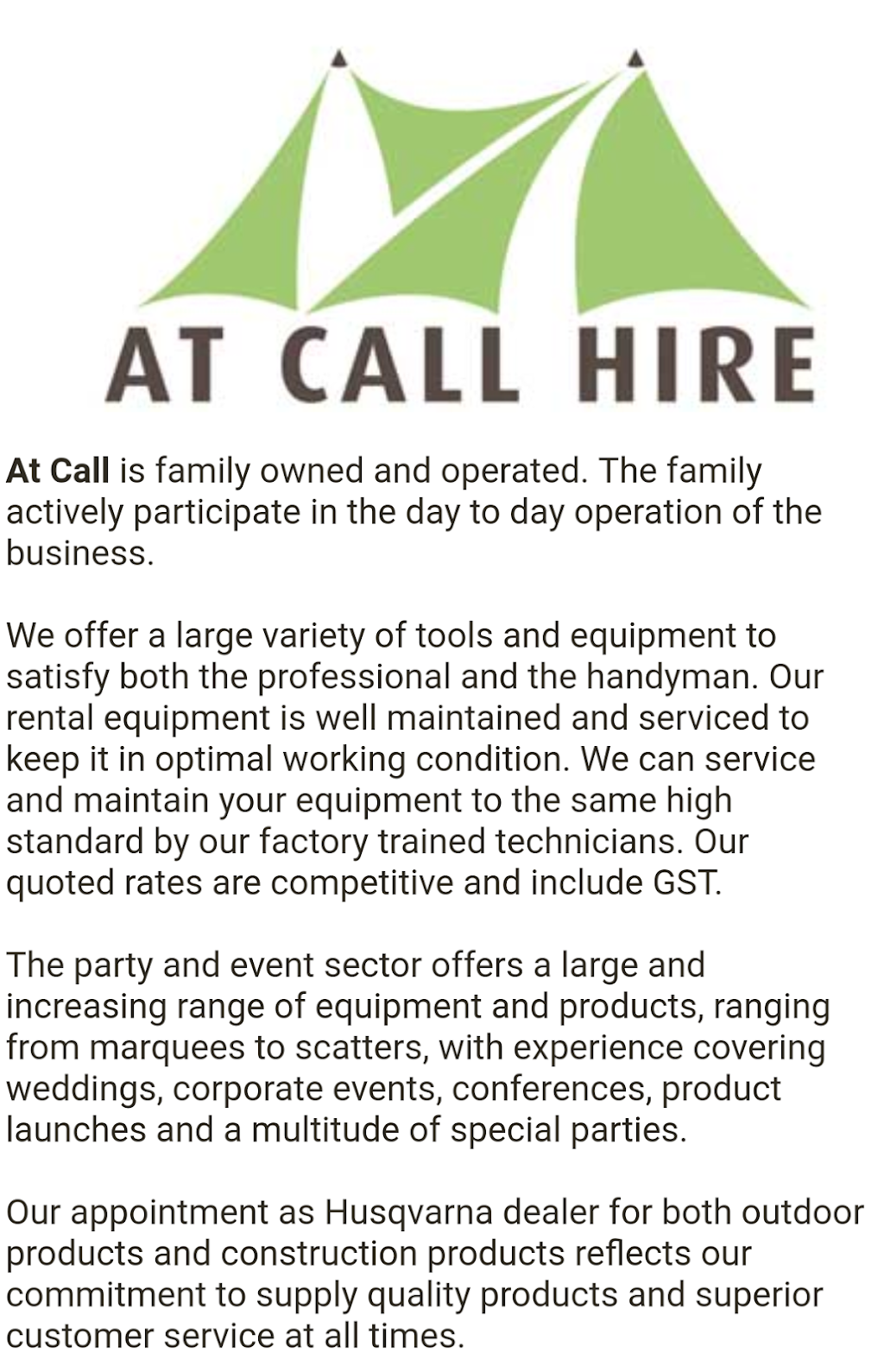 At Call Party Hire | store | 24 Gateway Blvd, Morisset NSW 2264, Australia | 0249736545 OR +61 2 4973 6545