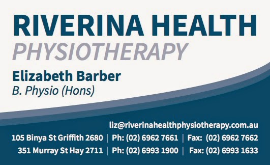 Riverina Health Physiotherapy | physiotherapist | 351 Murray St, Hay NSW 2711, Australia | 0269931900 OR +61 2 6993 1900