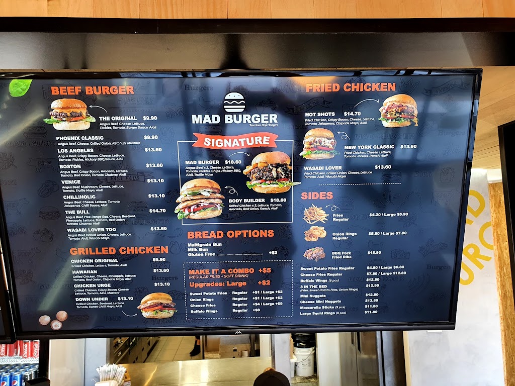 Mad Burger | Shop 3B/108 Old Cleveland Rd, Capalaba QLD 4157, Australia | Phone: (07) 3108 9245