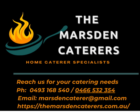 Marsden Caterers | 7 Mistflower St, Melonba NSW 2765, Australia | Phone: 0493 168 540