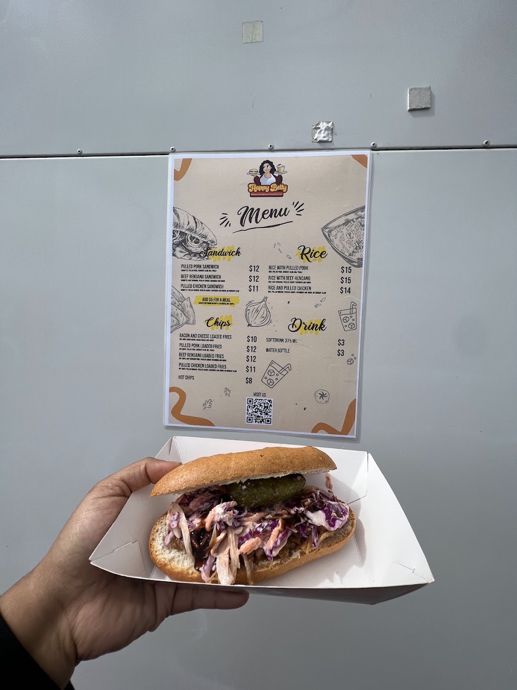 Happy Belly Food Trailer | 3192 Bruce Hwy, Kuttabul QLD 4741, Australia | Phone: 0478 736 474