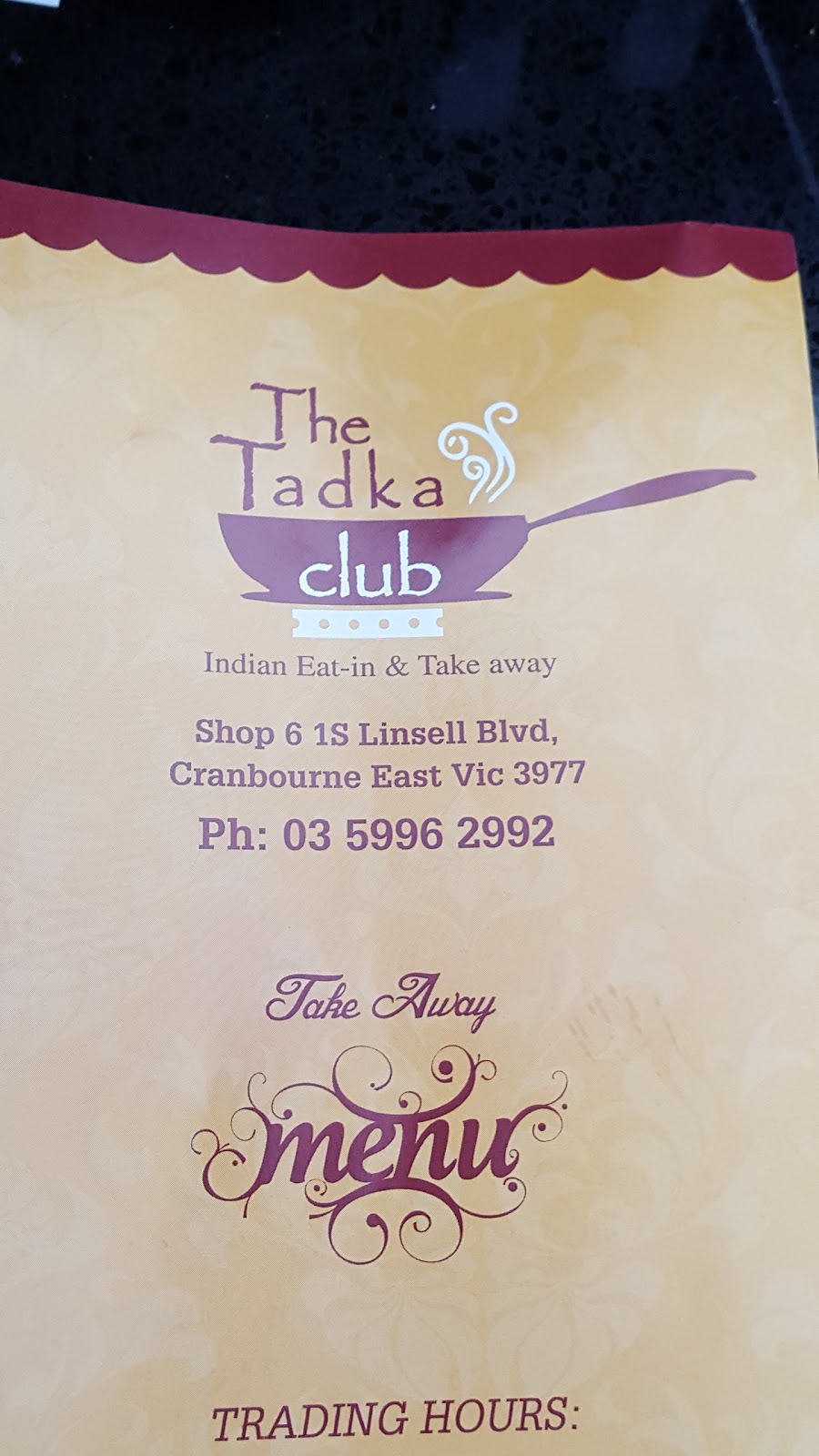 The Tadka Club | restaurant | ro6/1S Linsell Blvd, Cranbourne East VIC 3977, Australia | 0359962992 OR +61 3 5996 2992