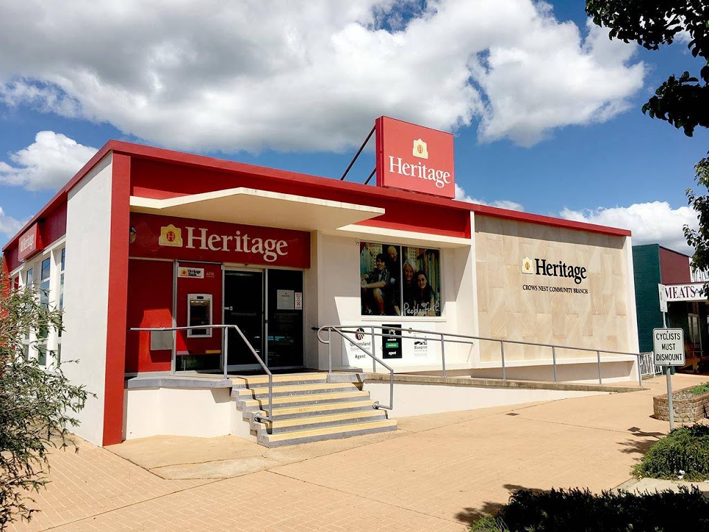 Heritage Bank | 16 Charlotte St, Crows Nest QLD 4355, Australia | Phone: (07) 4698 2700