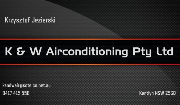 K and W Airconditioning | general contractor | 175 Georges River Rd, Kentlyn NSW 2560, Australia | 0246206451 OR +61 2 4620 6451