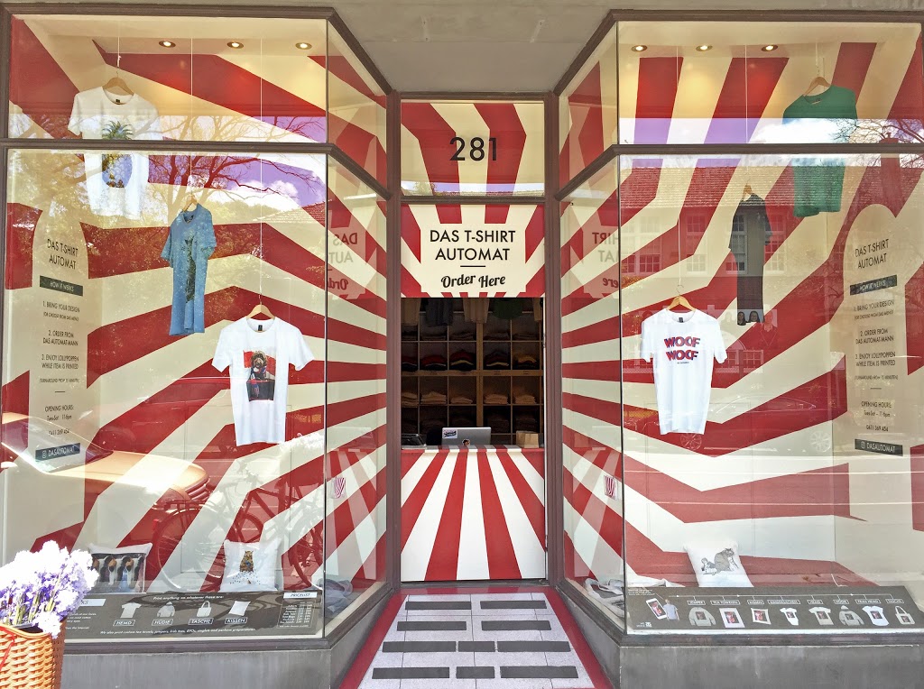 Das T-Shirt Automat | clothing store | 94 Parsons St, Kensington VIC 3031, Australia | 0399334694 OR +61 3 9933 4694