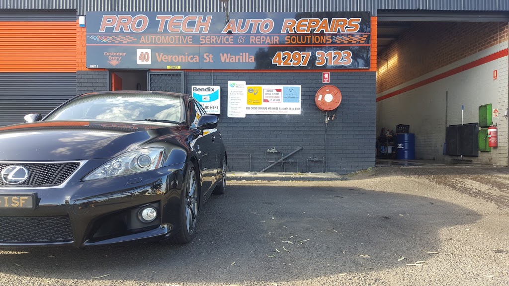 Pro Tech Auto Repairs | car repair | 40 Veronica St, Warilla NSW 2528, Australia | 0242973123 OR +61 2 4297 3123