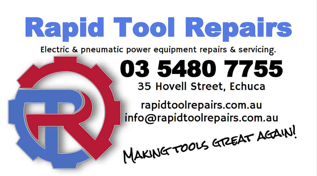 Rapid Tool Repairs | hardware store | 35 Hovell St, Echuca VIC 3564, Australia | 0354807755 OR +61 3 5480 7755