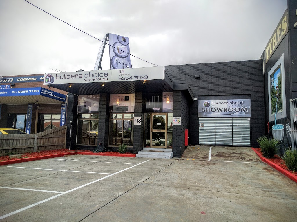 Builders Choice Warehouse | 118 Gaffney St, Coburg VIC 3058, Australia | Phone: (03) 9354 6039