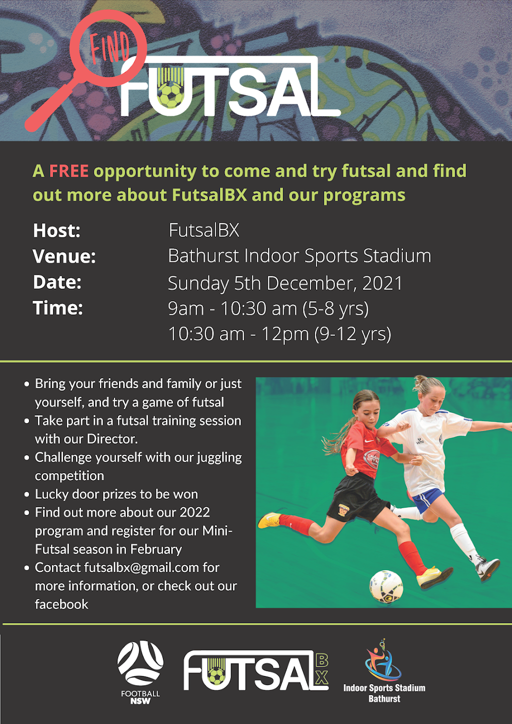 Futsal BX |  | 34 Alexander St, West Bathurst NSW 2795, Australia | 0403837070 OR +61 403 837 070