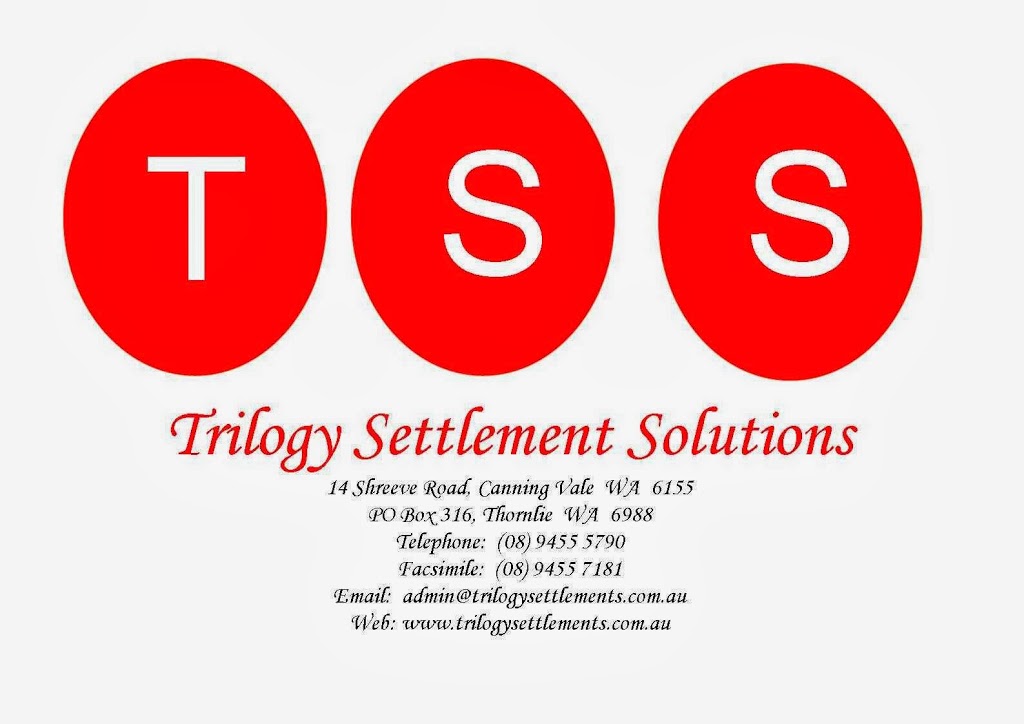 Trilogy Settlement Solutions | real estate agency | 14 Shreeve Rd, Canning Vale WA 6155, Australia | 0894555790 OR +61 8 9455 5790