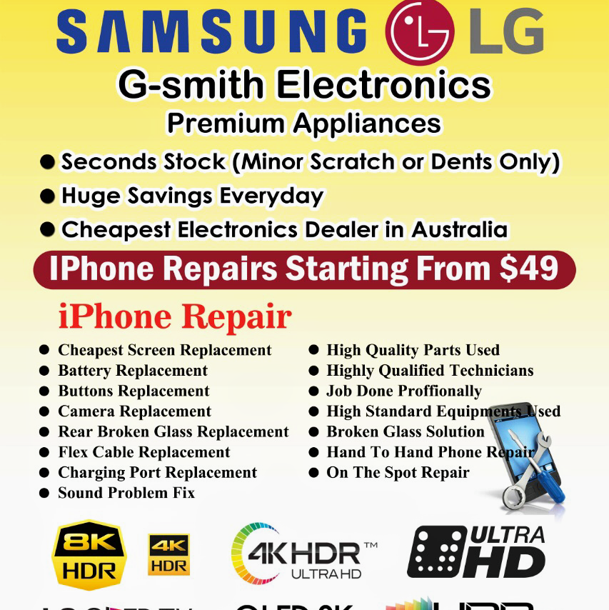 G-smith Electronics | 958 Centre Rd, Oakleigh South VIC 3167, Australia | Phone: 0469 305 947