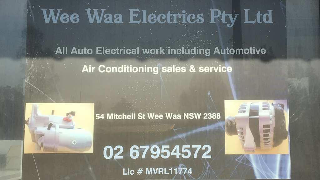 Wee Waa Electrics | car repair | 54 Mitchell St, Wee Waa NSW 2388, Australia | 0267954572 OR +61 2 6795 4572
