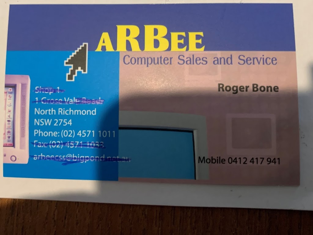 aRBee Computers | 7/105 Bells Line of Rd, North Richmond NSW 2754, Australia | Phone: 0412 417 941