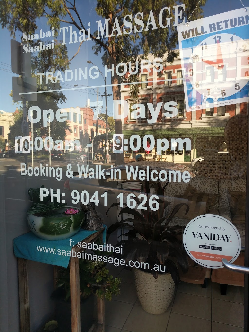 Saabai Saabai Thai Massage | 158 Elgin St, Carlton VIC 3053, Australia | Phone: (03) 9041 1626