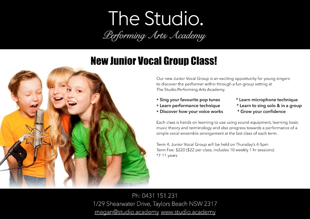 The Studio Music Tuition & Live Entertainment | 1/15 Shearwater Dr, Taylors Beach NSW 2316, Australia | Phone: 0431 151 231