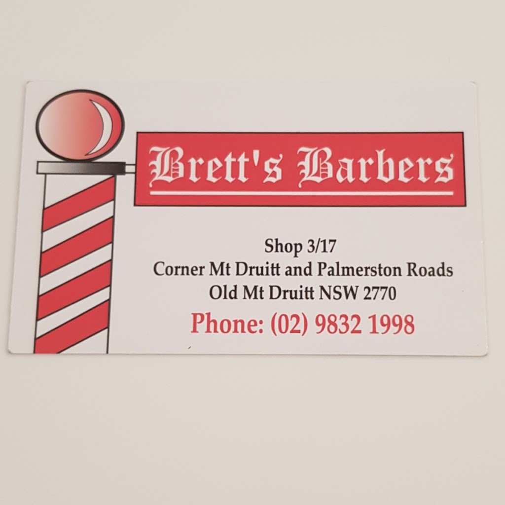 Bretts Barbers | 3/17 Mount Druitt Rd, Mount Druitt NSW 2770, Australia | Phone: (02) 9832 1998
