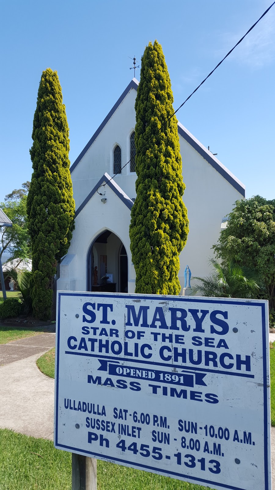 St Mary Star of the Sea Catholic Church | church | Corks Ln, Milton NSW 2538, Australia | 0244551313 OR +61 2 4455 1313