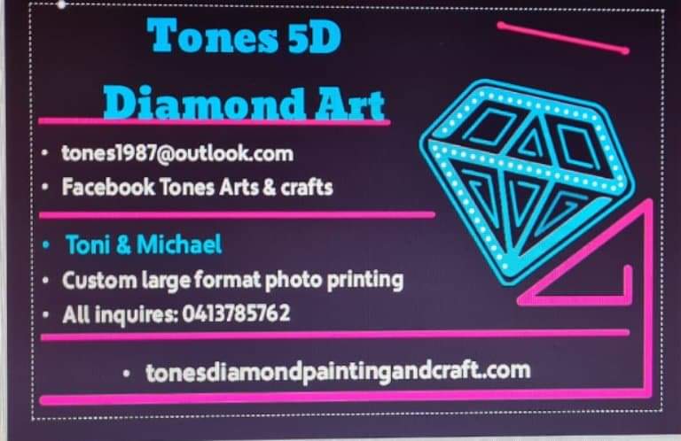 Tones 5d diamond art | 4 Macpherson St, Nhill VIC 3418, Australia | Phone: 0413 785 762