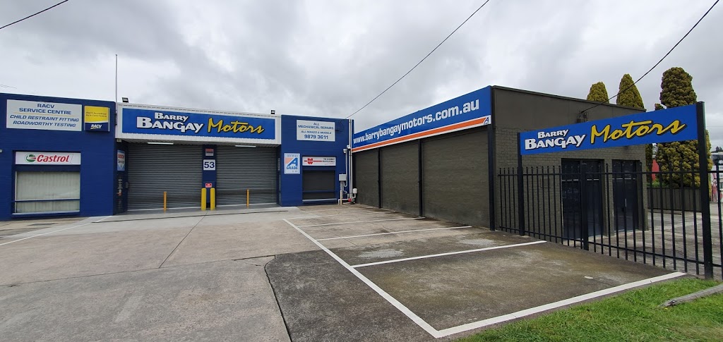 Barry Bangay Motors | car repair | 53 Bond St, Ringwood VIC 3134, Australia | 0398793611 OR +61 3 9879 3611