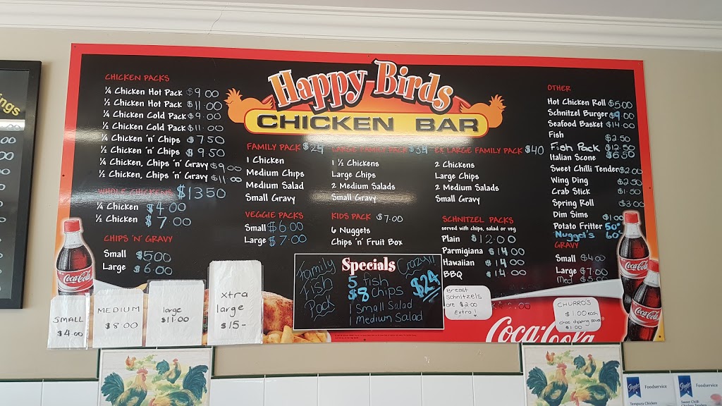 Happy Birds Chicken Bar | restaurant | 68 Main Rd, Solomontown SA 5540, Australia | 0886322390 OR +61 8 8632 2390