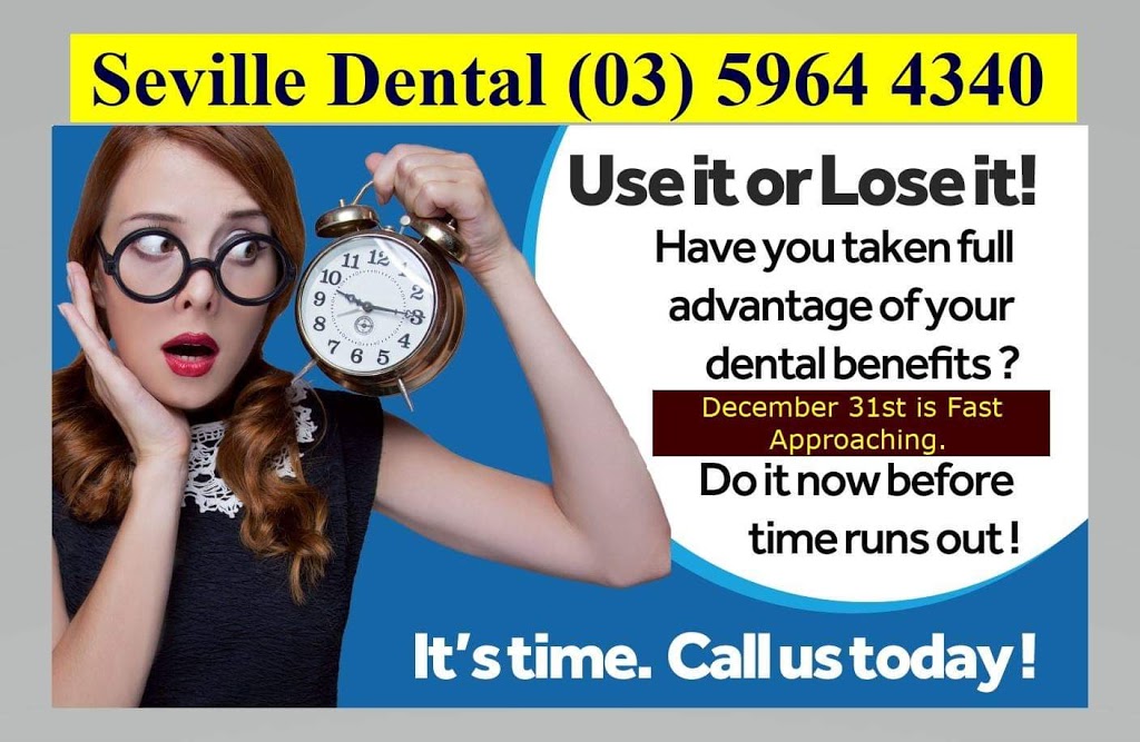Seville Dental Clinic | dentist | Shop 13/547-567 Warburton Hwy, Seville VIC 3139, Australia | 0359644340 OR +61 3 5964 4340