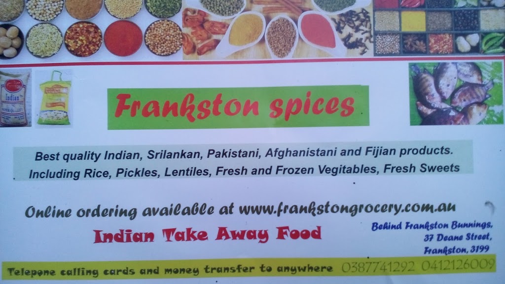 FRANKSTON Spices | store | 37 Deane St, Frankston VIC 3199, Australia | 0387741292 OR +61 3 8774 1292
