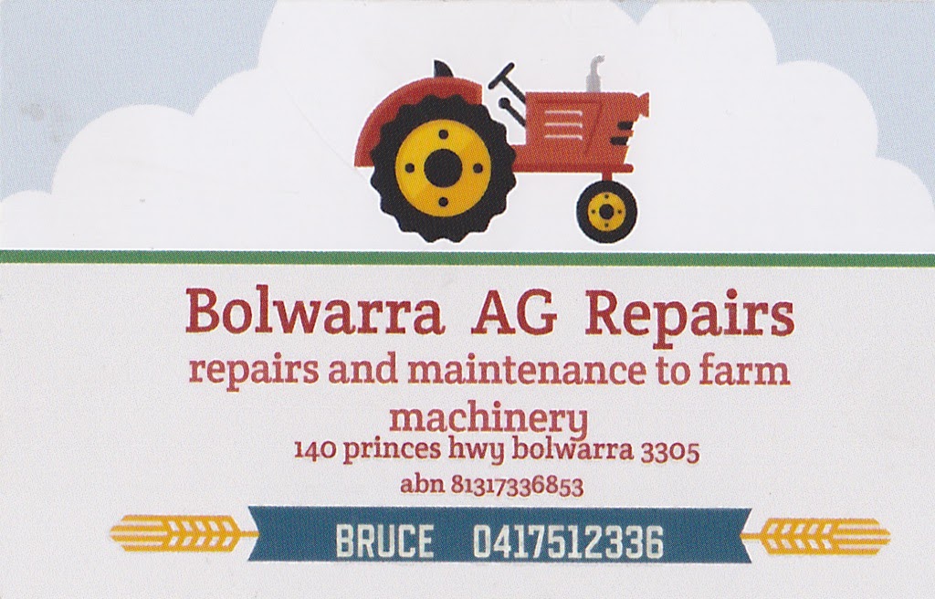 Bolwarra AG Repairs |  | 140 Princes Hwy, Bolwarra VIC 3305, Australia | 0417512336 OR +61 417 512 336