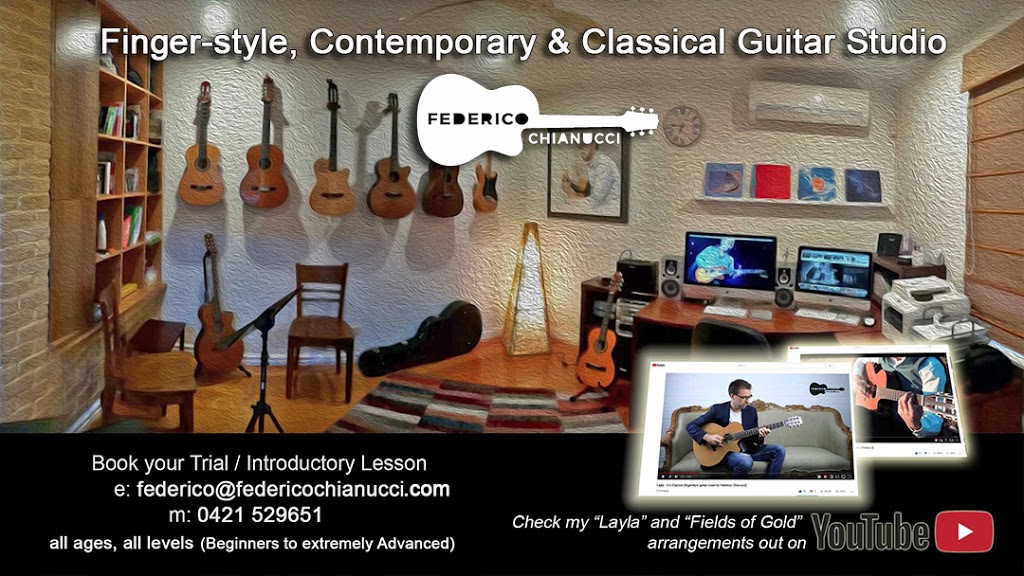 Guitar Lessons Perth - Fingerstyle & Classical Guitar Studio | school | 58 Marchamley St, Carlisle WA 6101, Australia | 0421529651 OR +61 421 529 651