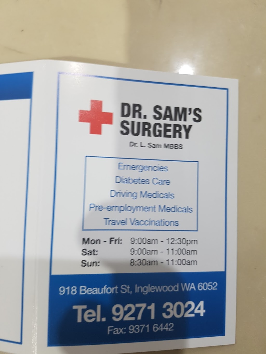 Dr.Sam L | doctor | 918 Beaufort St, Inglewood WA 6052, Australia | 0892713024 OR +61 8 9271 3024