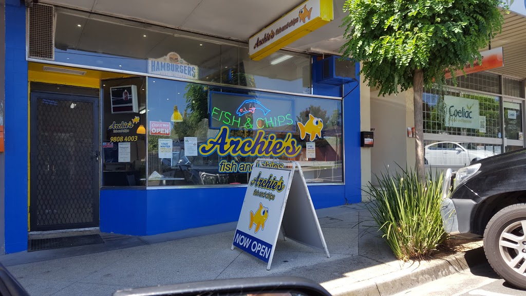 Archies Fish And Chips | 7 Barlyn Rd, Mount Waverley VIC 3149, Australia | Phone: (03) 9808 4003