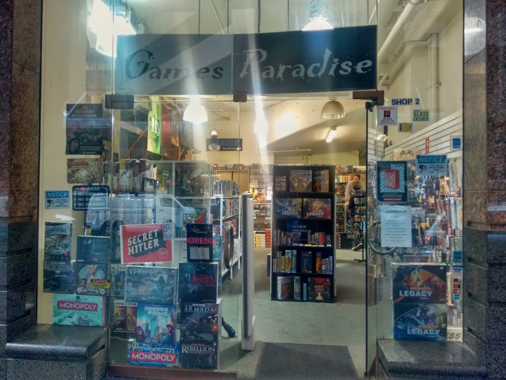 Games Paradise | 2/343-357 Pitt St, Sydney NSW 2000, Australia | Phone: (02) 9267 2069