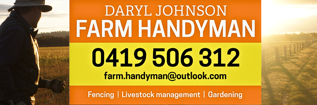 Daryl Johnson Farm Handyman & Fencing | Traralgon-Maffra Rd, Cowwarr VIC 3857, Australia | Phone: 0419 506 312